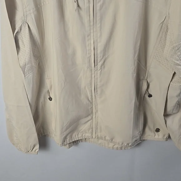 Coolibar Arcadian Packable Sunblock Jacket Beige Sz M NWT UPF 50+ Lightweight - Picture 3 of 10